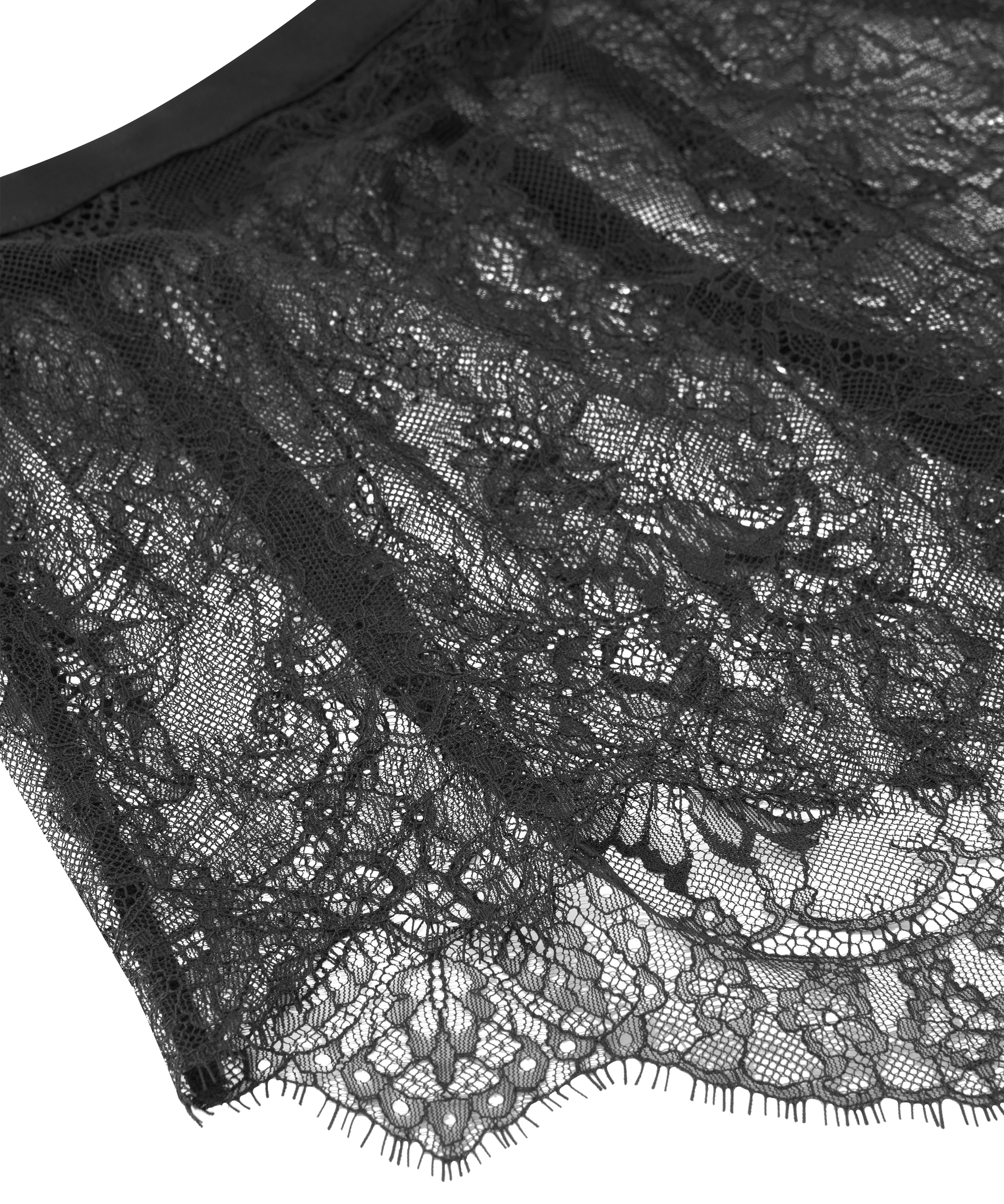 Delphine Lace Shorts, Black, main