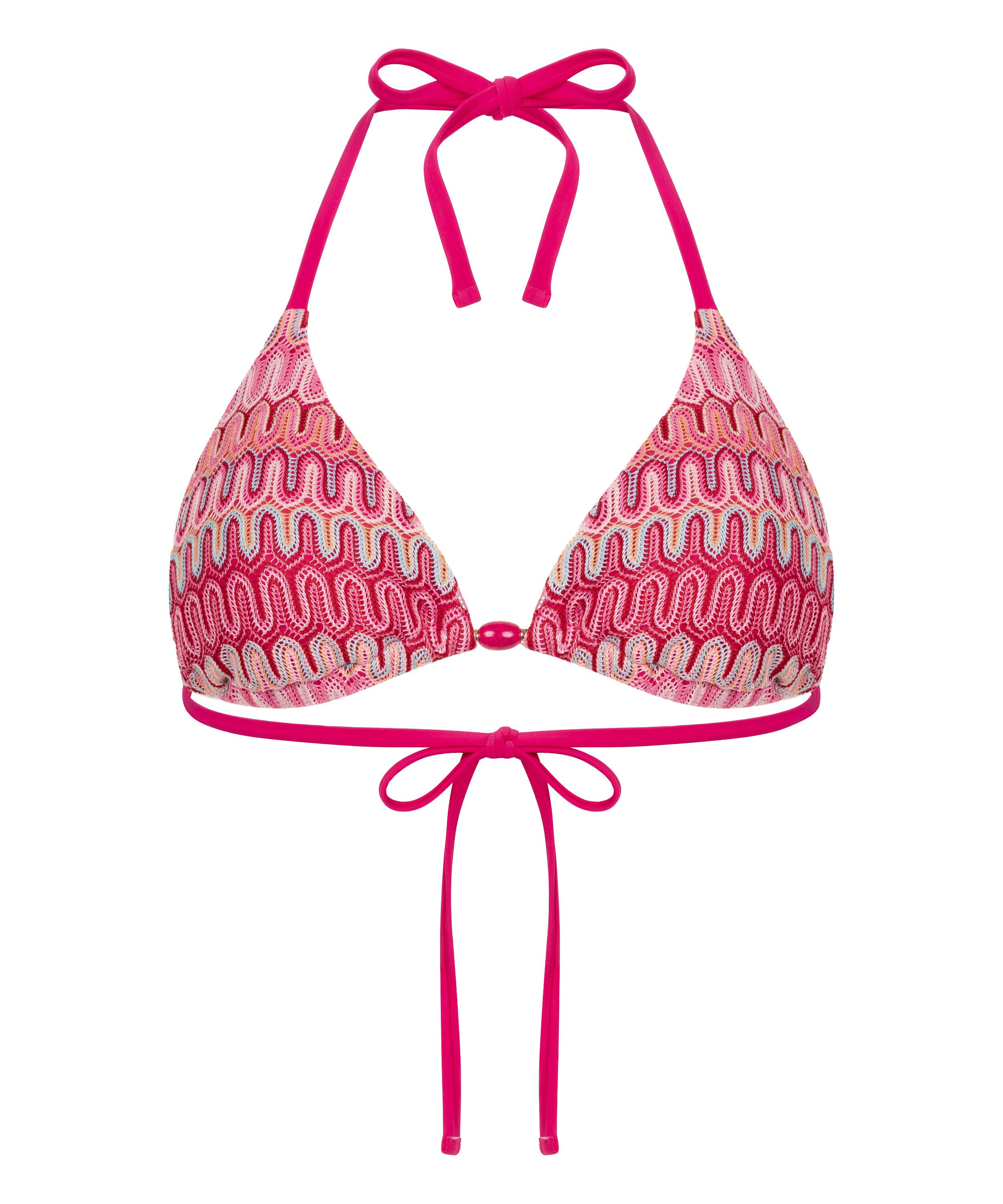 Cali Triangle Bikini Top, Pink