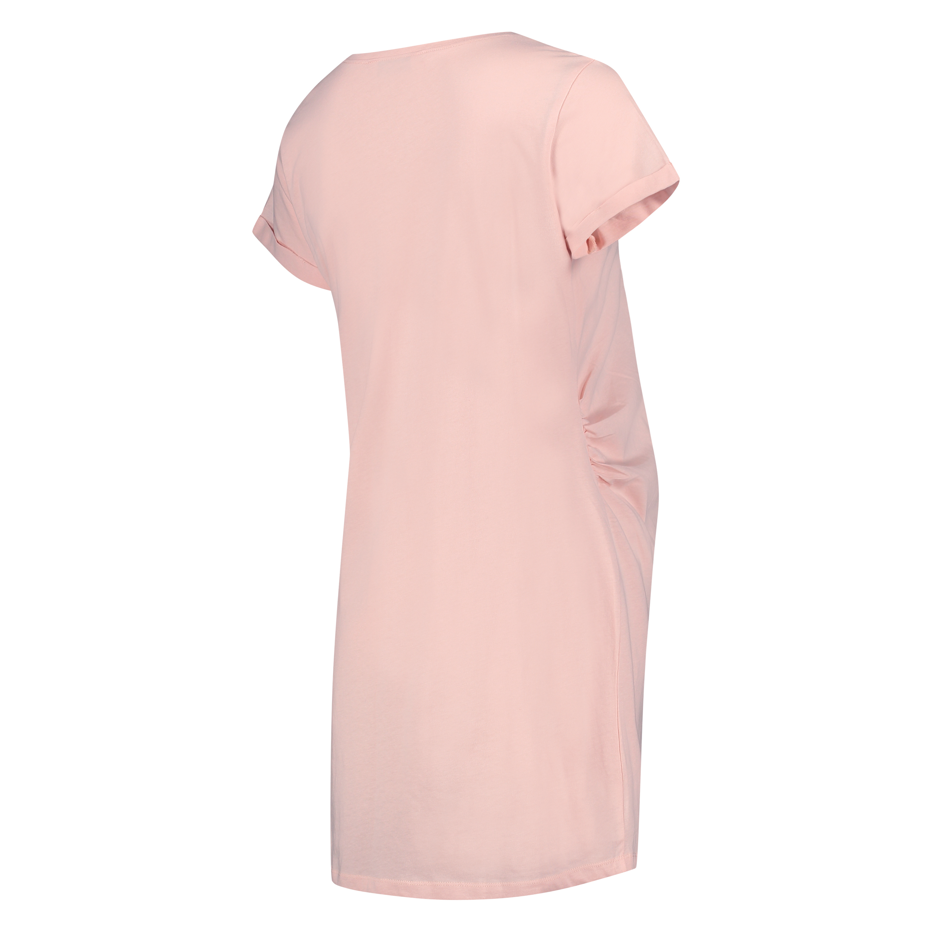 Short-Sleeved Maternity Nightshirt, Pink, main