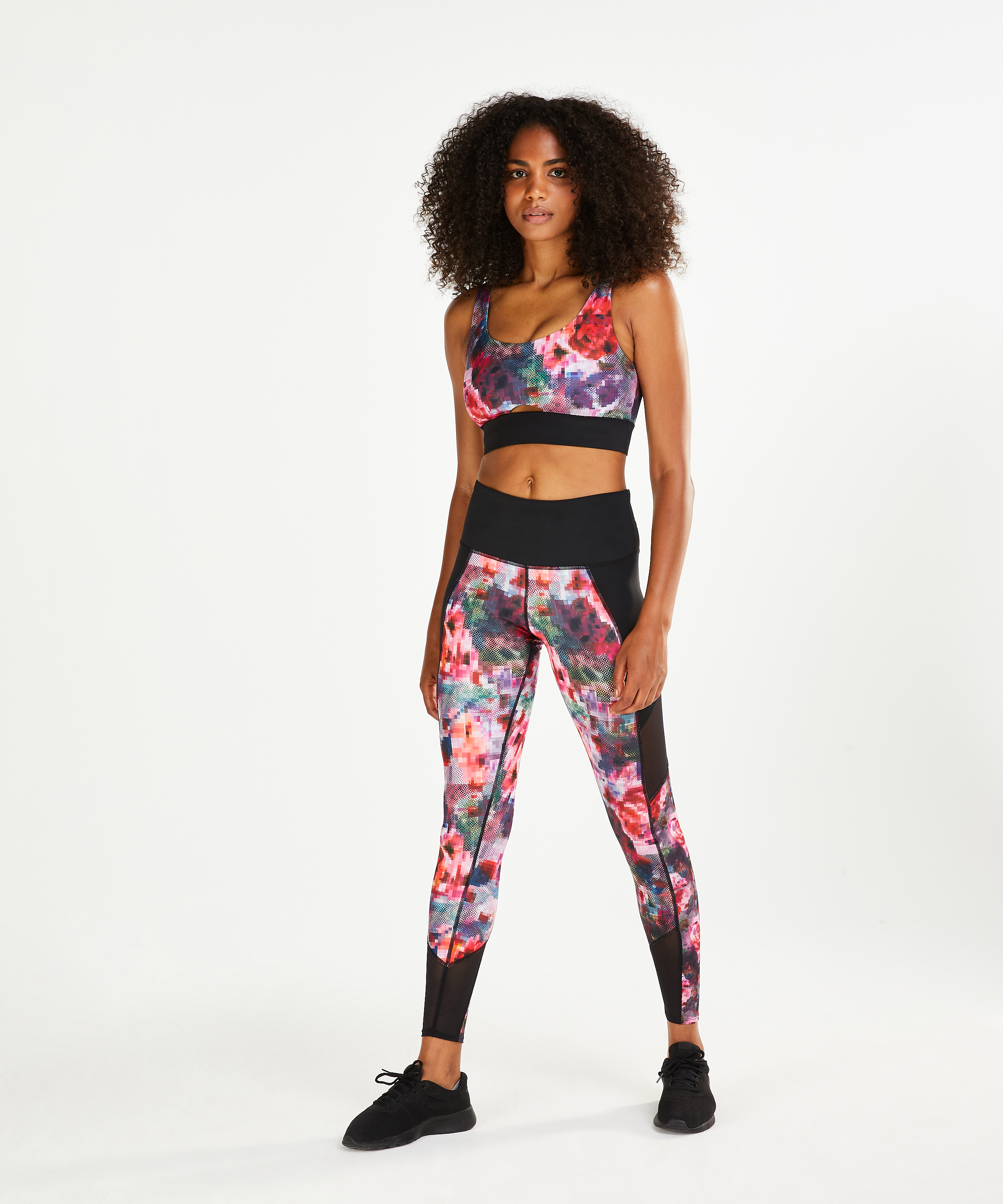 HKMX High waisted sports leggings, Red, main