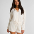 Onesie Short Jersey Rib, White