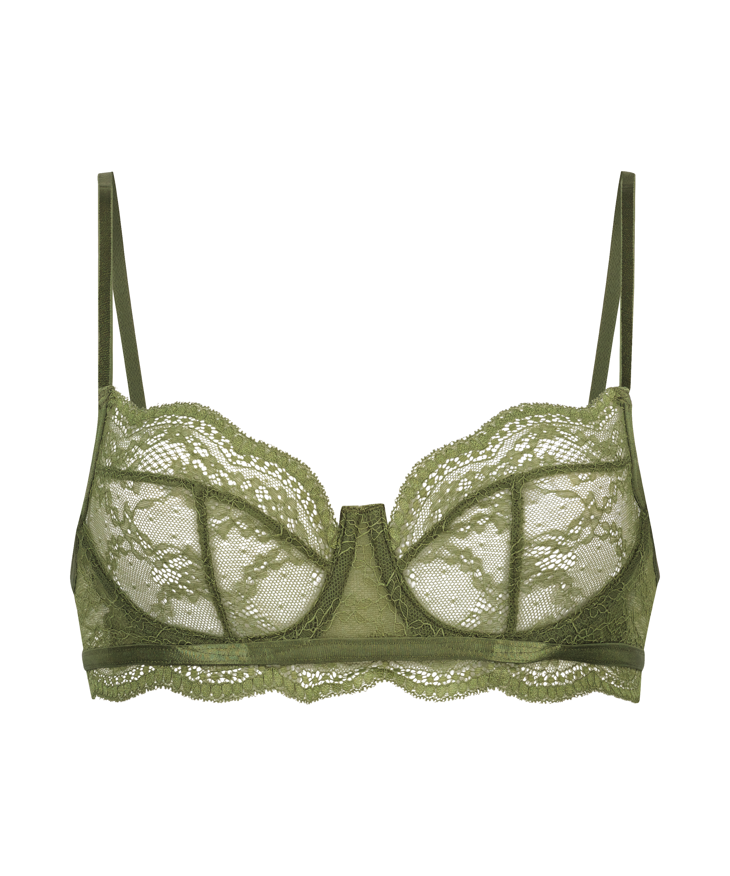 Isabelle non-padded underwired bra, Green, main