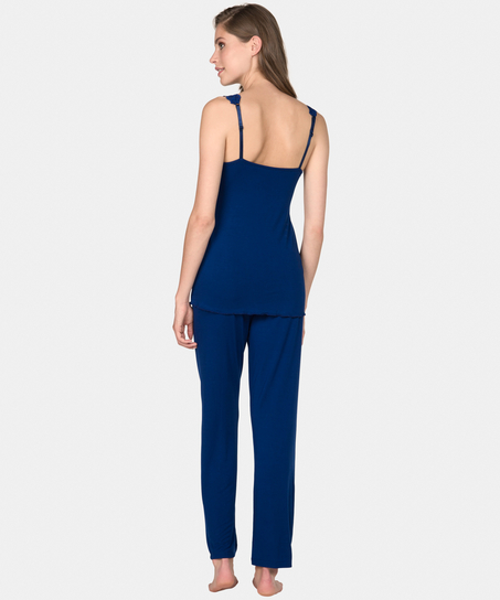 Pyjamaset Modal lace, Blue