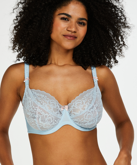 Non-Padded Underwired Bra Theresa, Blue