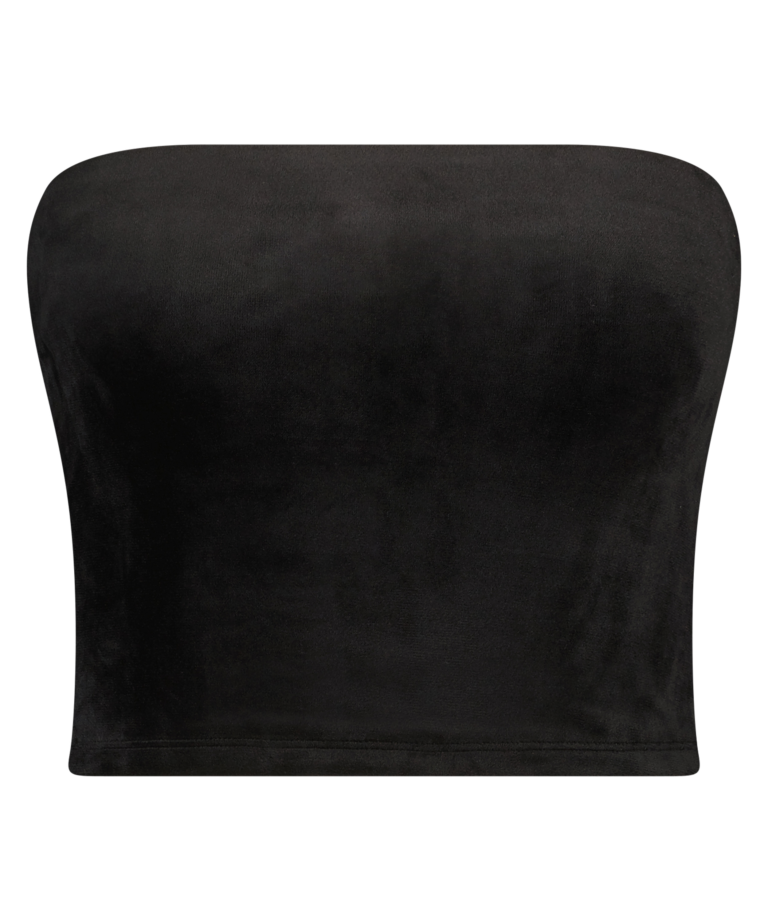 Velour Boob Tube, Black, main