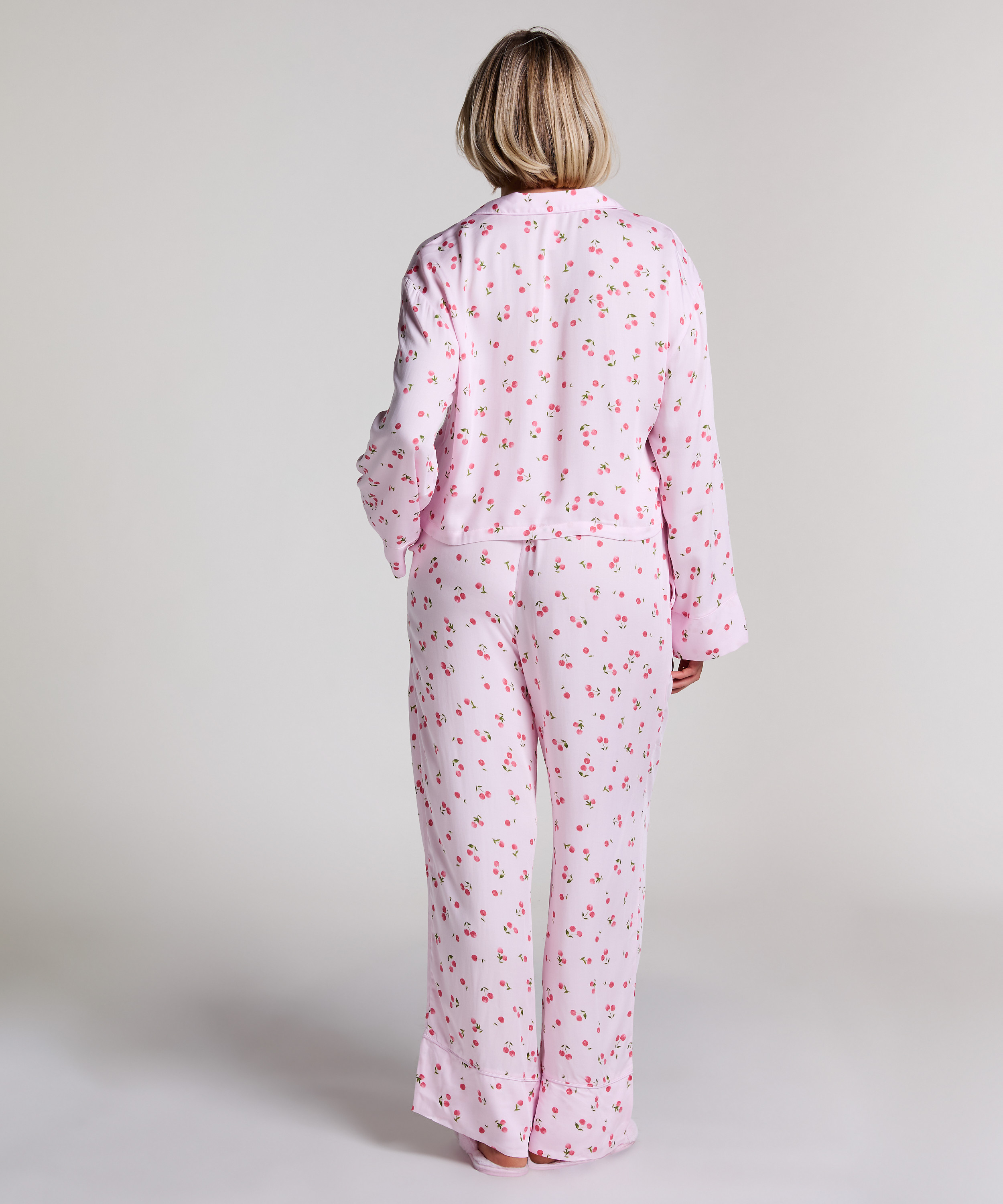 Satin Trousers, Pink, main