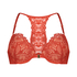 Kat padded underwired bra, Red
