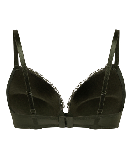 Teddy Padded Underwired Push-Up Bra, Green