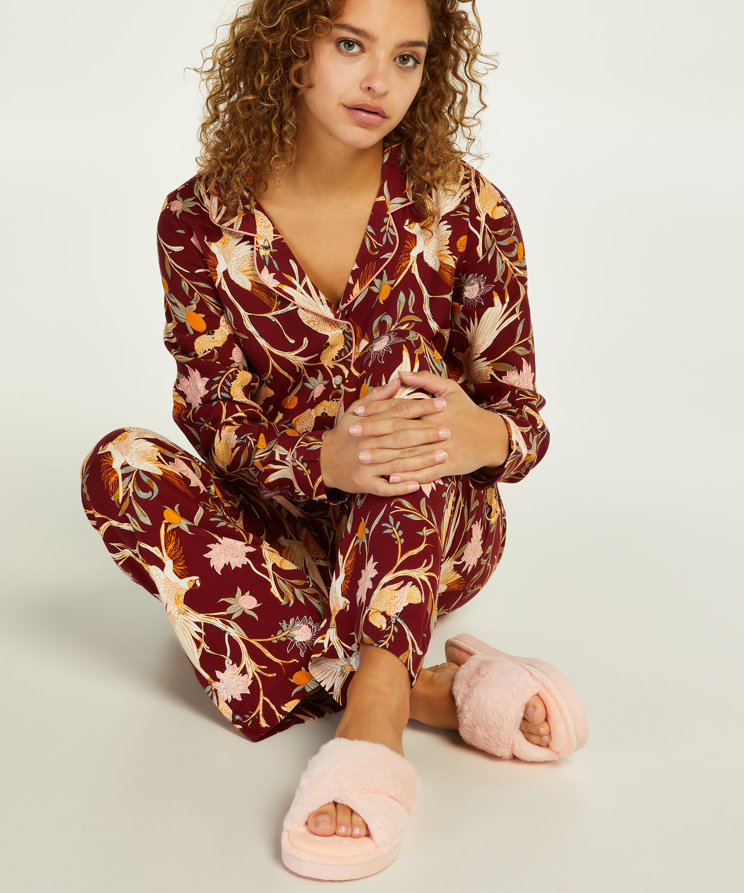 Fake Fur Slippers, Pink, main