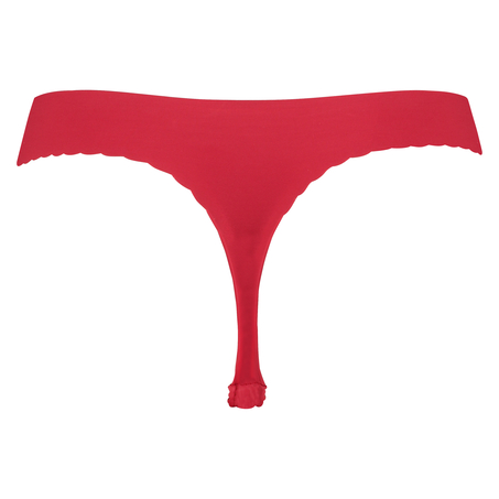 Thong invisible scalloped, Red