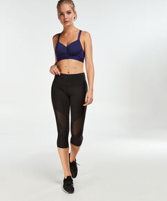 HKMX High waisted capri mesh level 2, Black