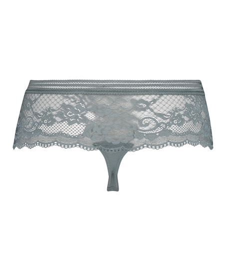 Loredana High Thong Boxers, Grey