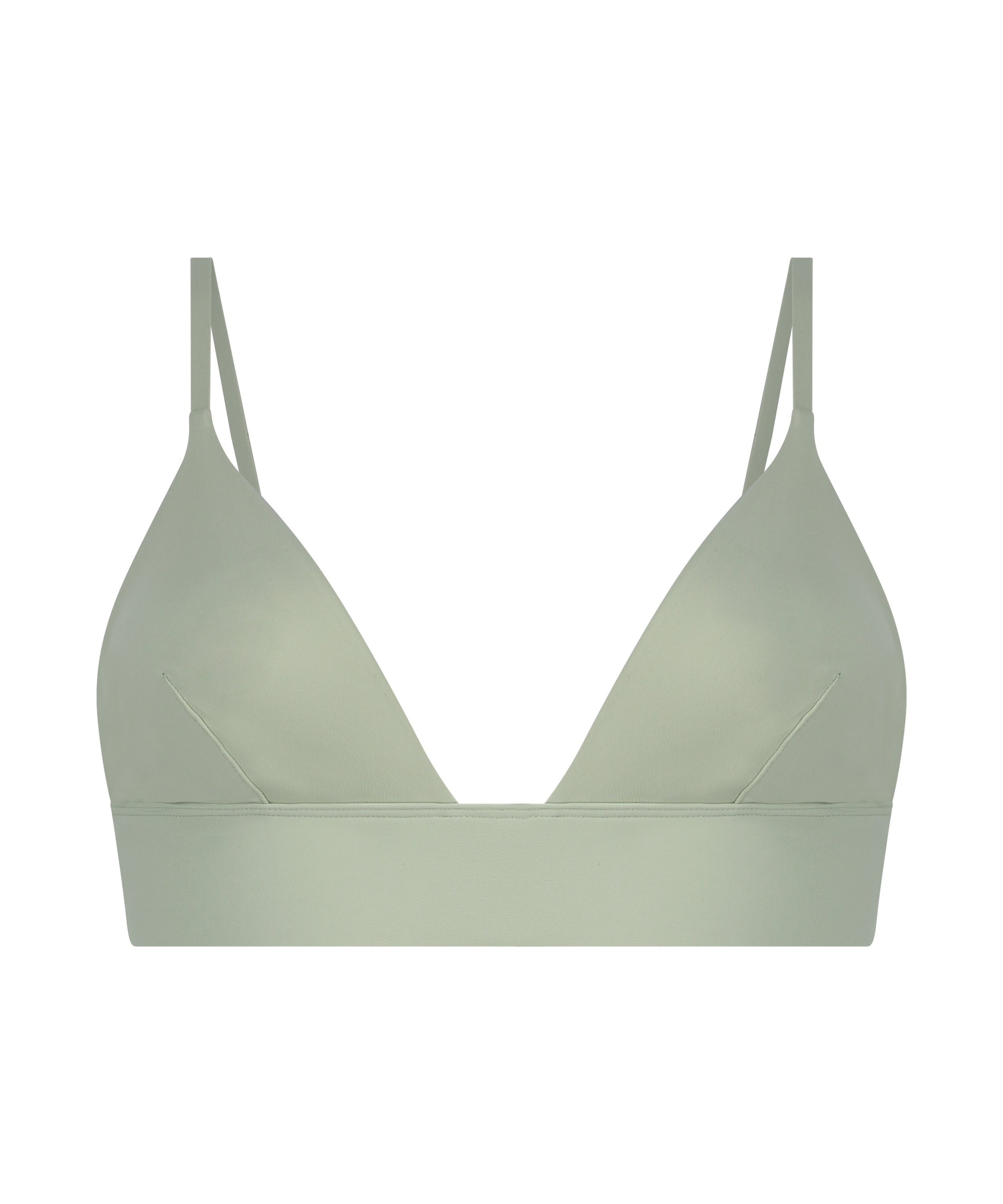 Smooth Triangle Bralette, Green, main