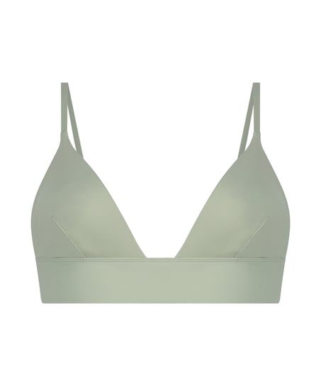 Smooth Triangle Bralette, Green