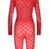 Private Heart Playsuit, Red