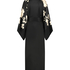 Bloom Satin Kimono, Black