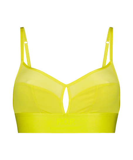 Bralette Mesh Flexing, Yellow
