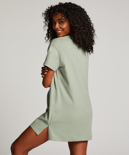 Round Neck Nightshirt, Green