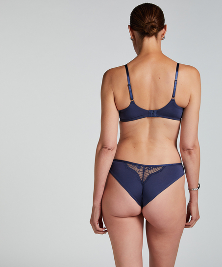 Pearlene Non-Padded Underwired Bra, Blue