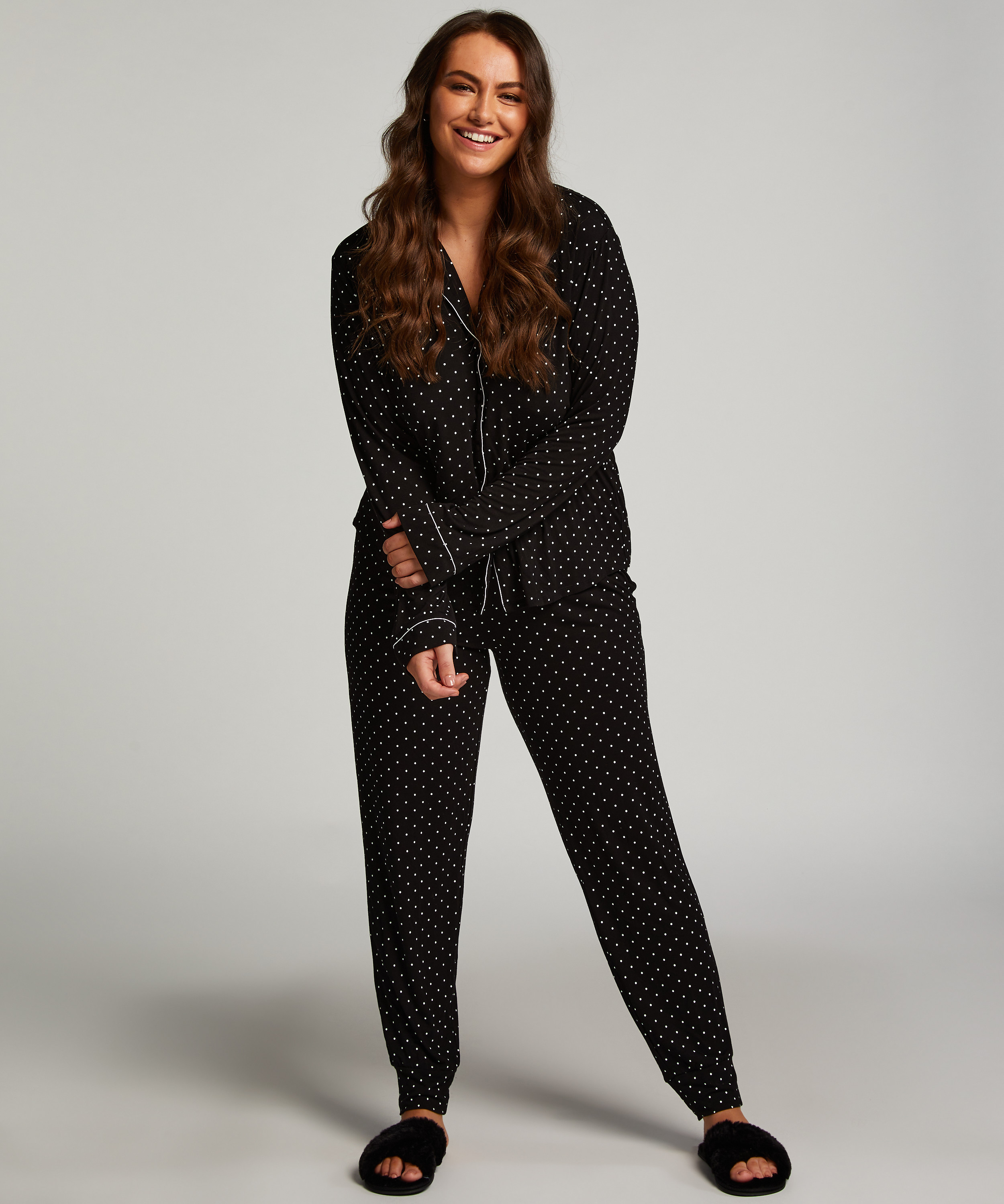 Pajama Set, Black, main