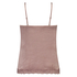 Velours Lace Cami Top, Pink