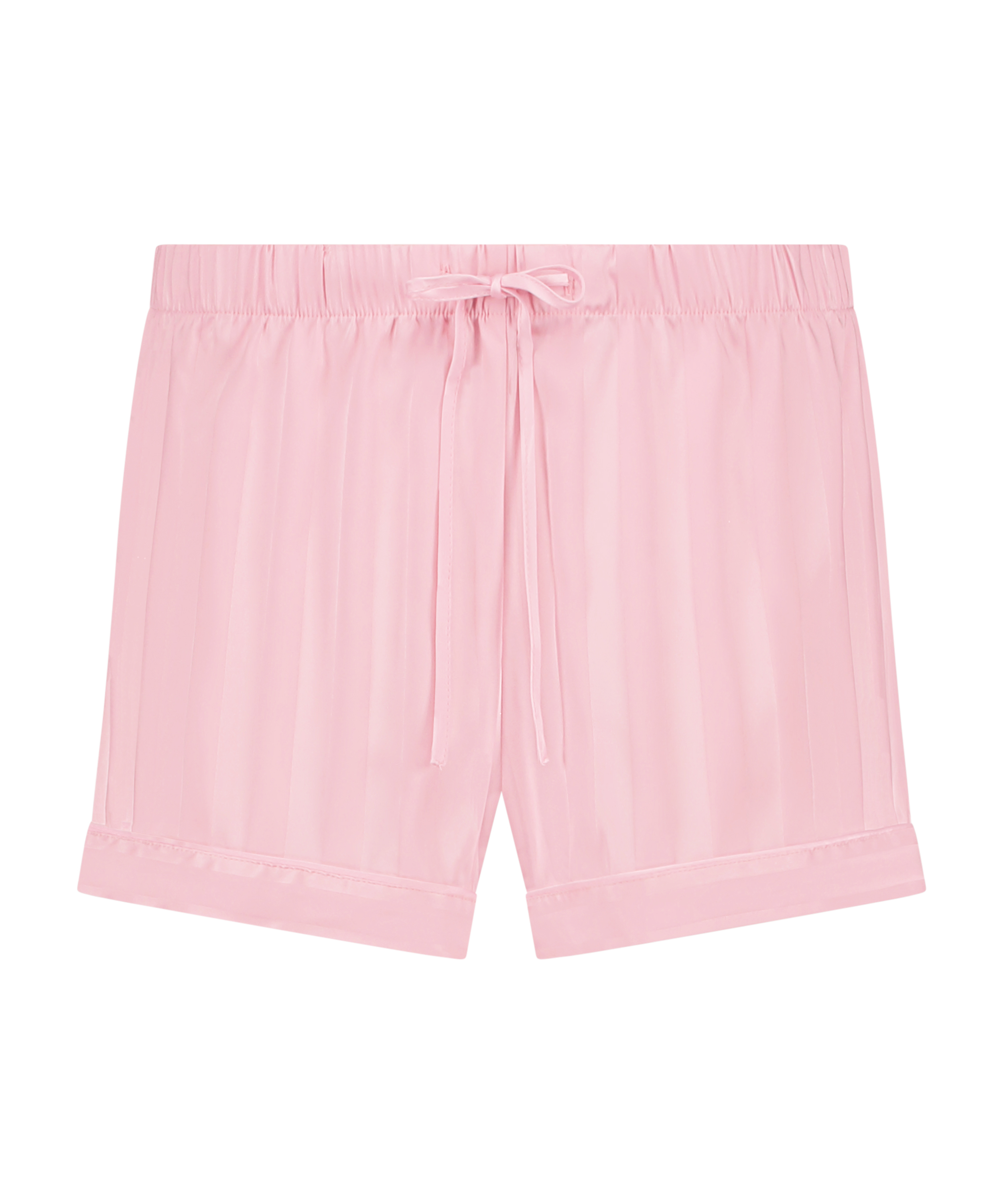 Satin pyjama shorts, Pink, main