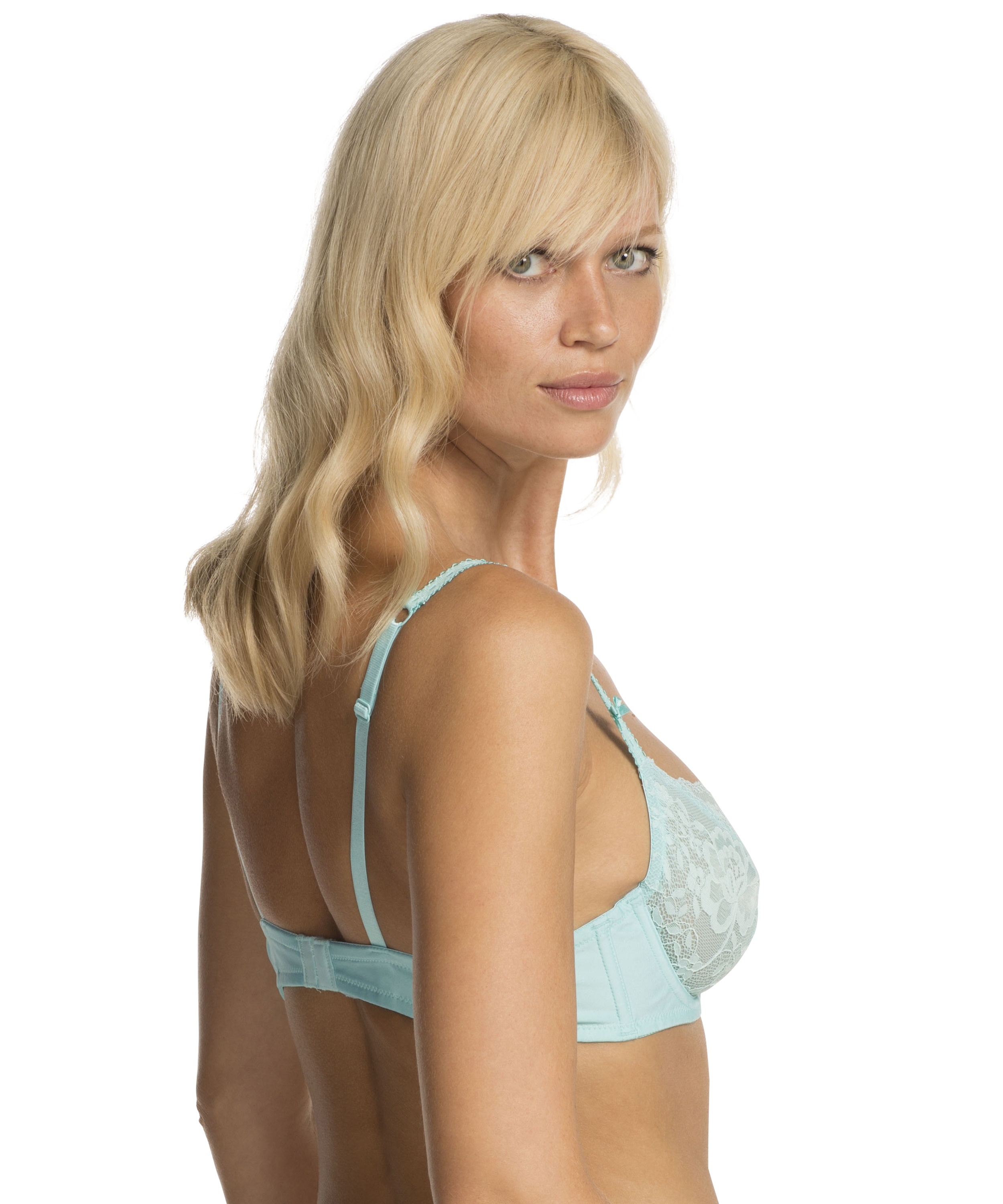 Non-Padded Underwired Bra Maya, Blue, main