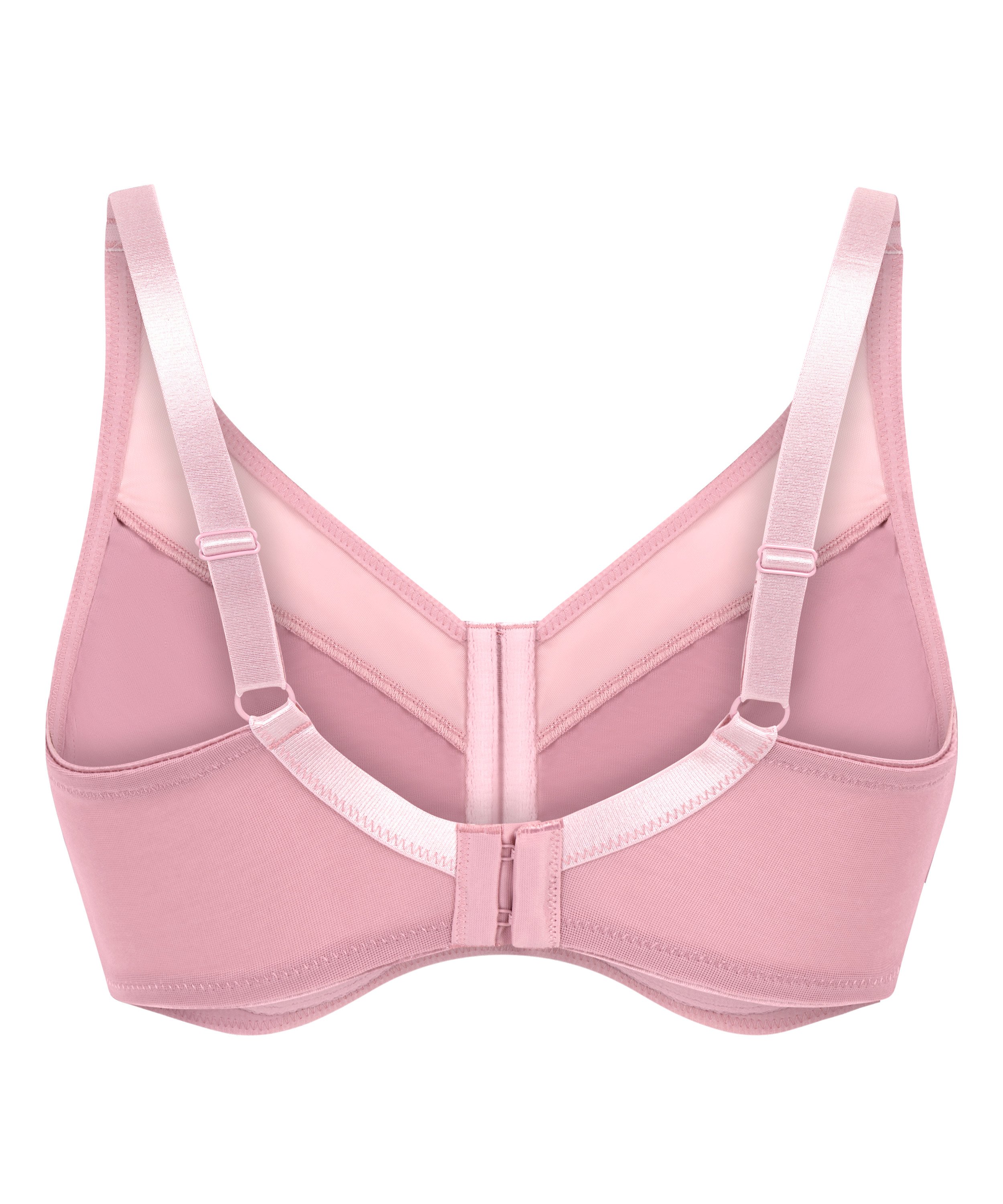 Nina Non-Padded Underwired Minimizer Bra, Pink, main