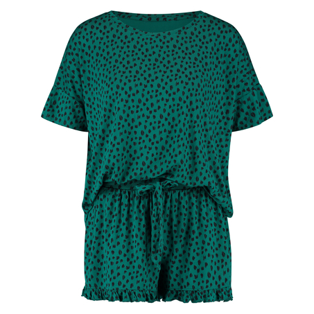 Short pyjama set, Green