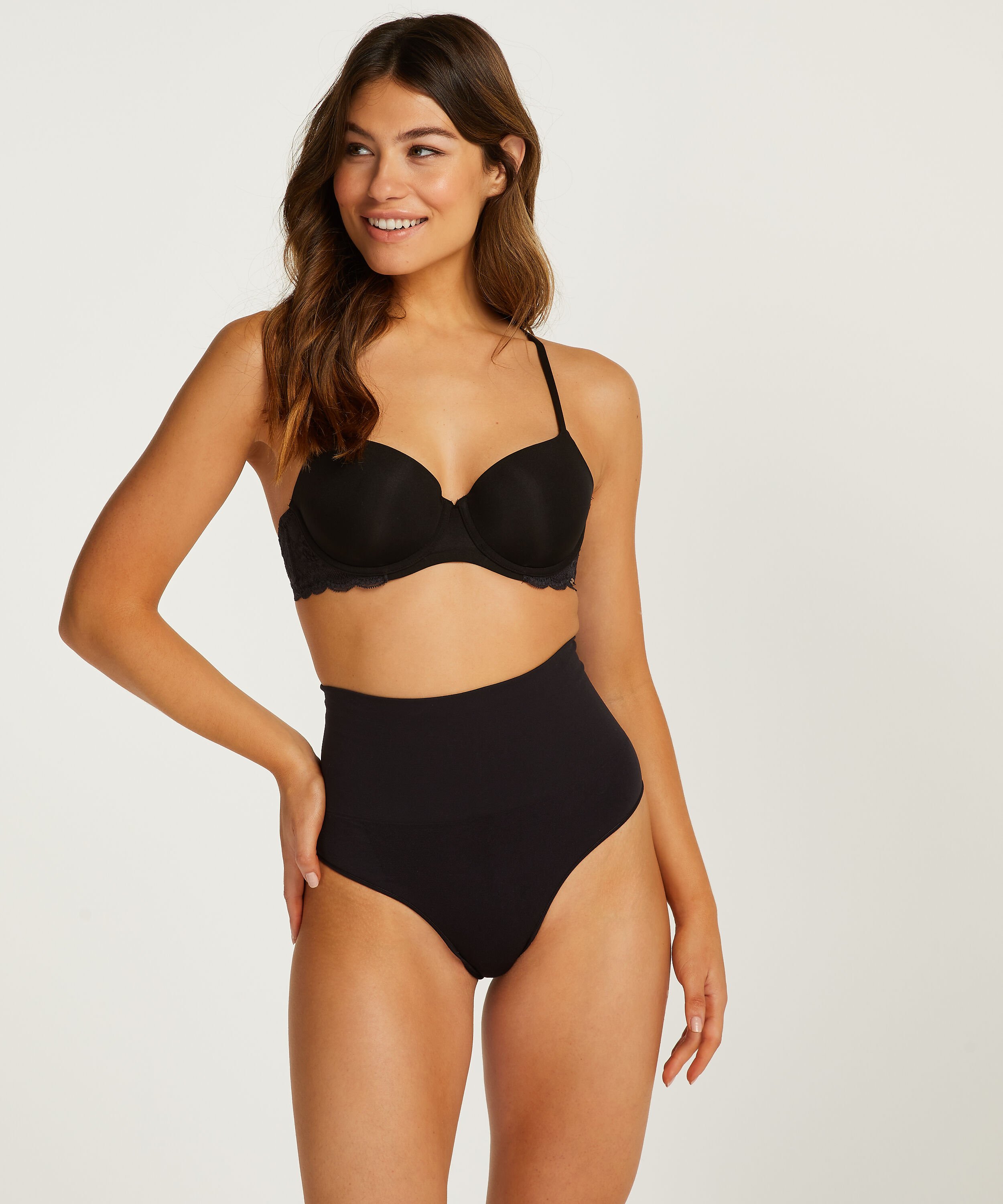 Firming high figure-control thong