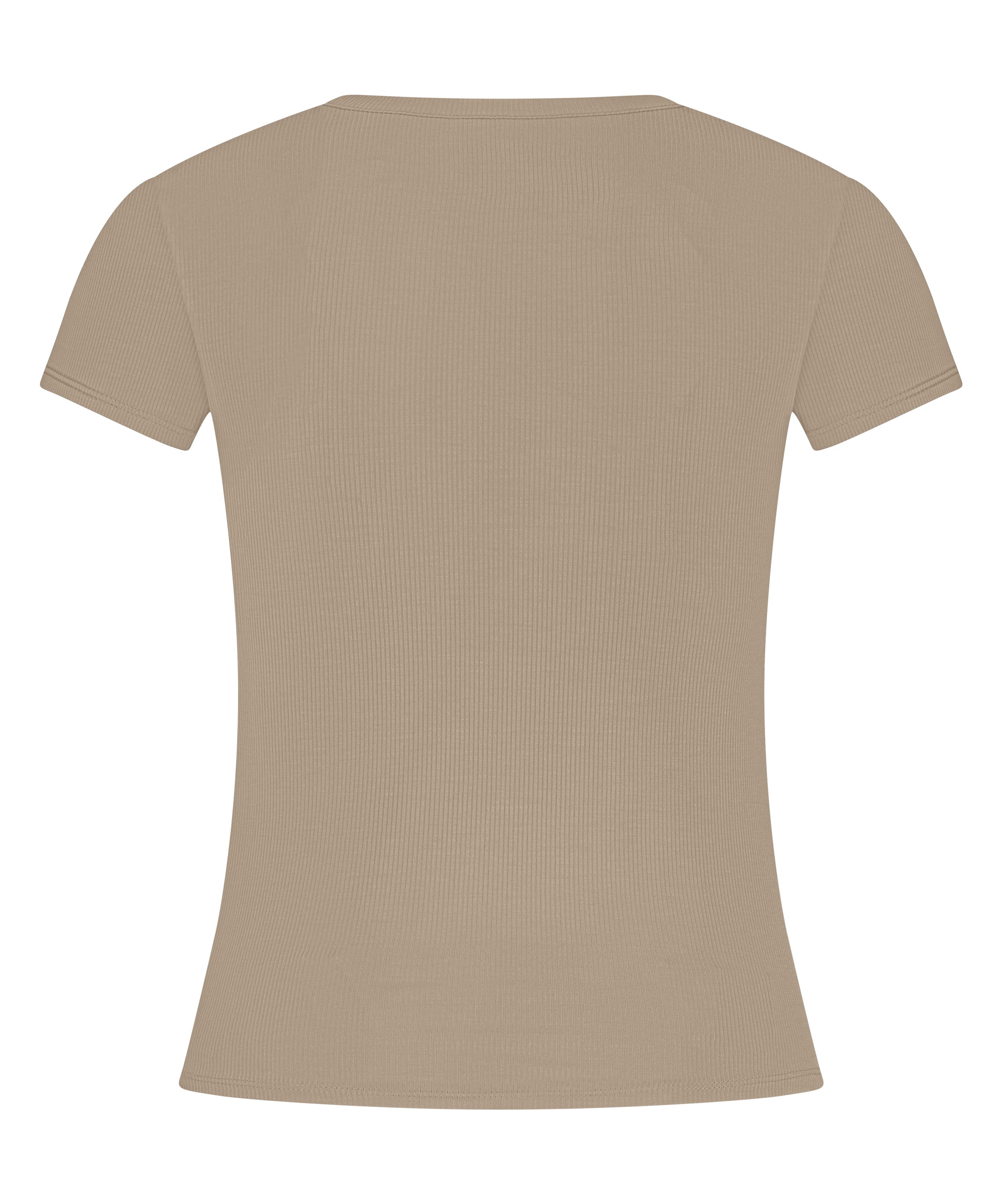 Pyjama Top Rib Essential, Beige, main