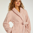 Fleece Bathrobe, Pink