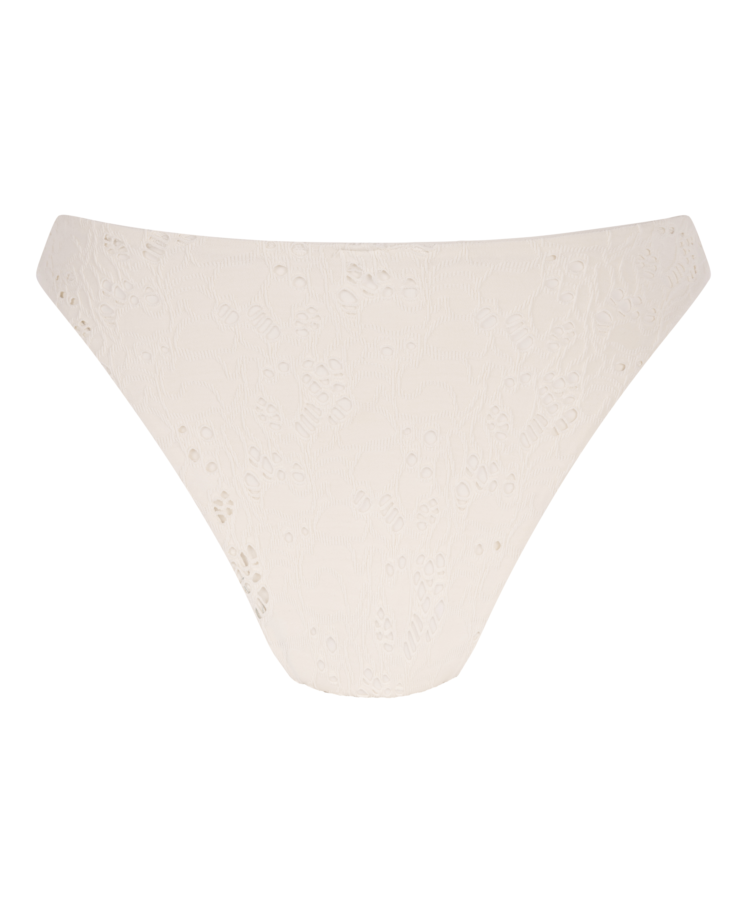 Crochet High Leg Bikinibottom, White, main