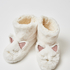 Fox Slippers, White