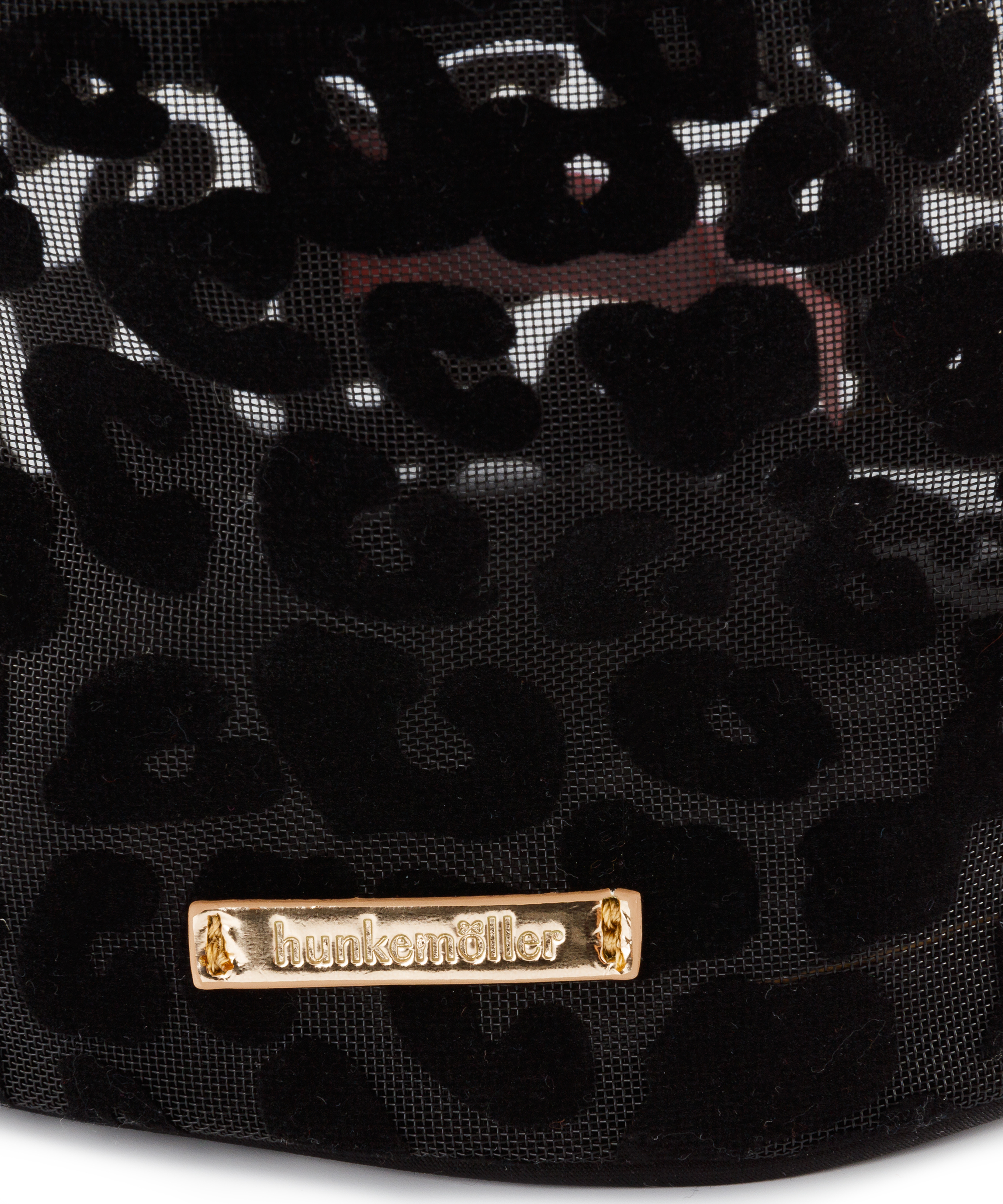 Leopard Large Make-Up Bag, Black, main