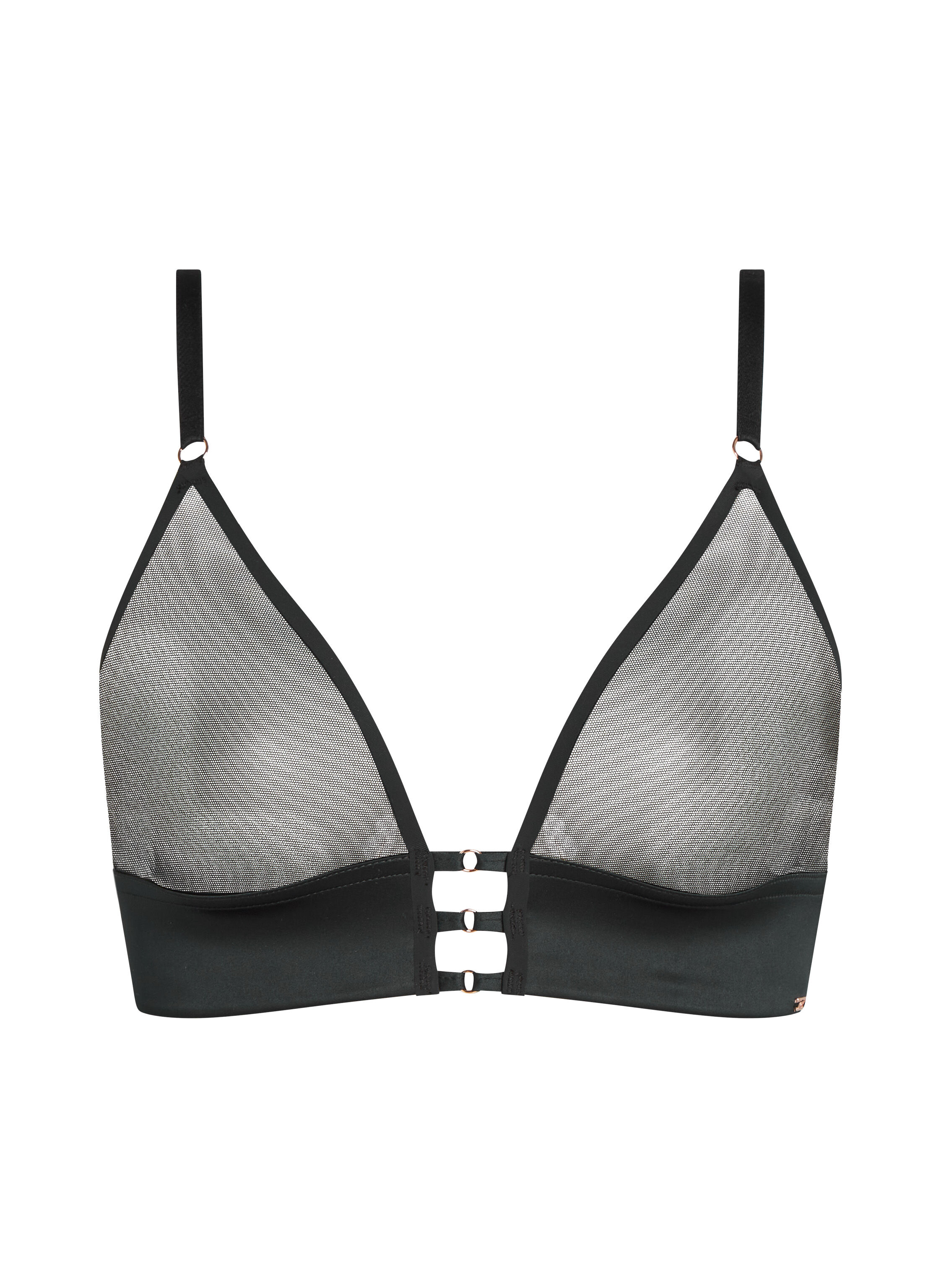 Mesh Essentials Bralette, Black