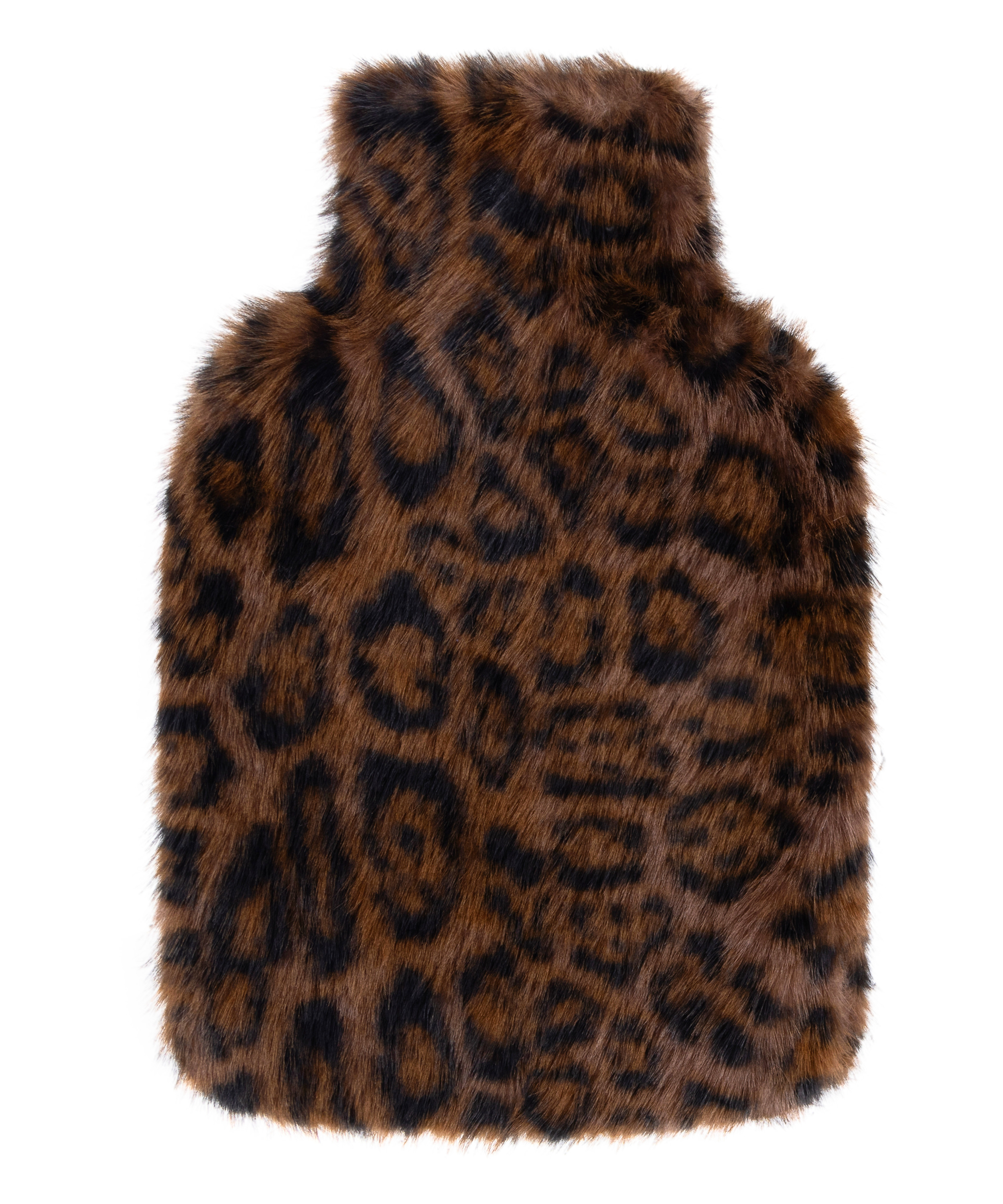 Leopard Hot Water Bottle, Black, main