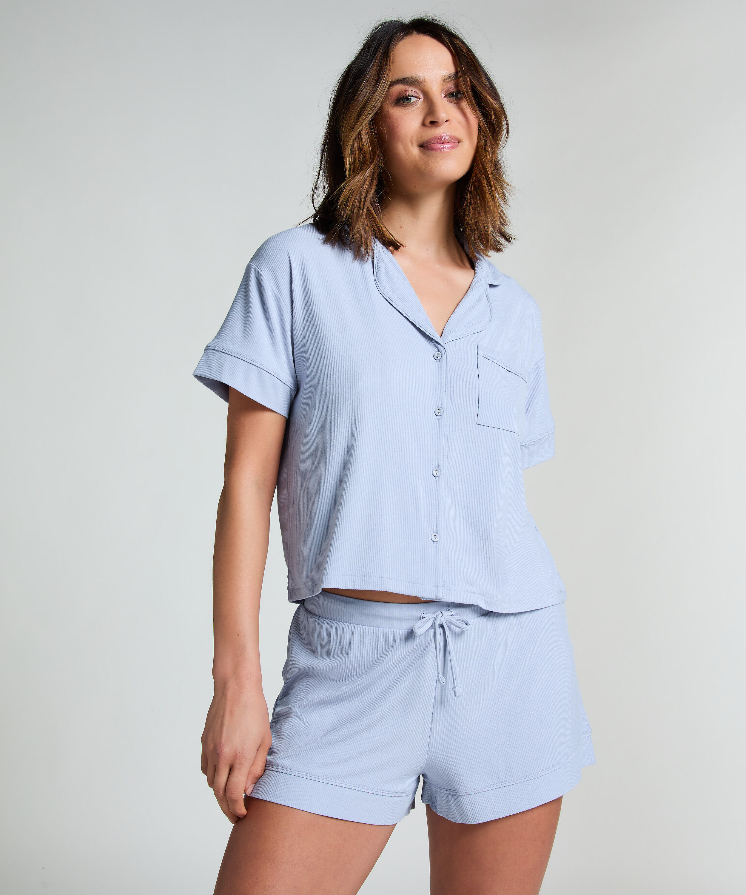 Essential Jersey Short-Sleeved Jacket, Blue