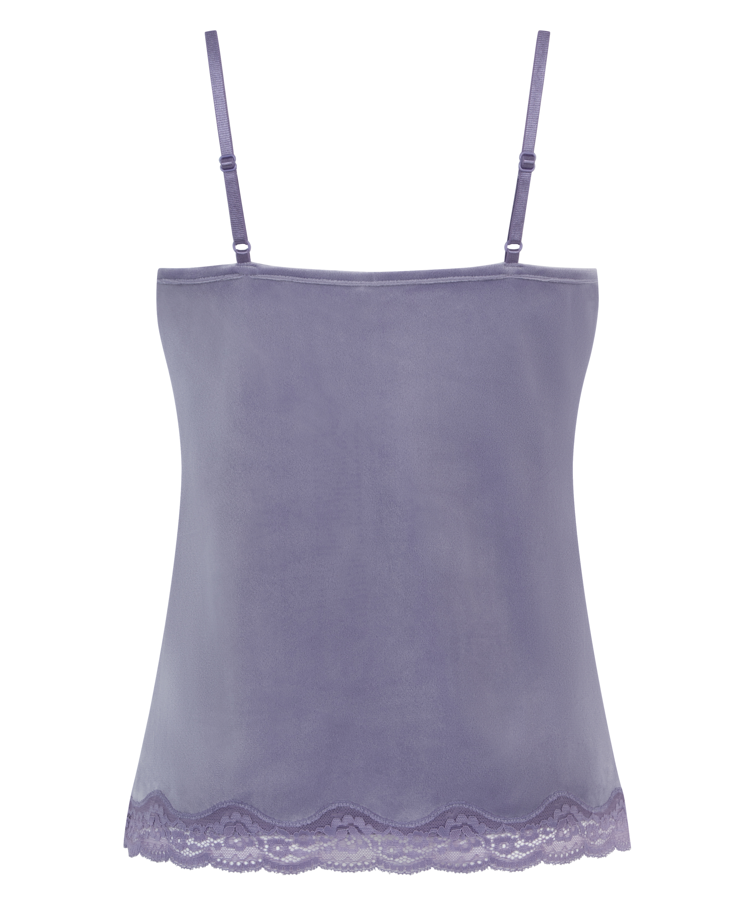 Velours Lace Cami Top, Purple, main