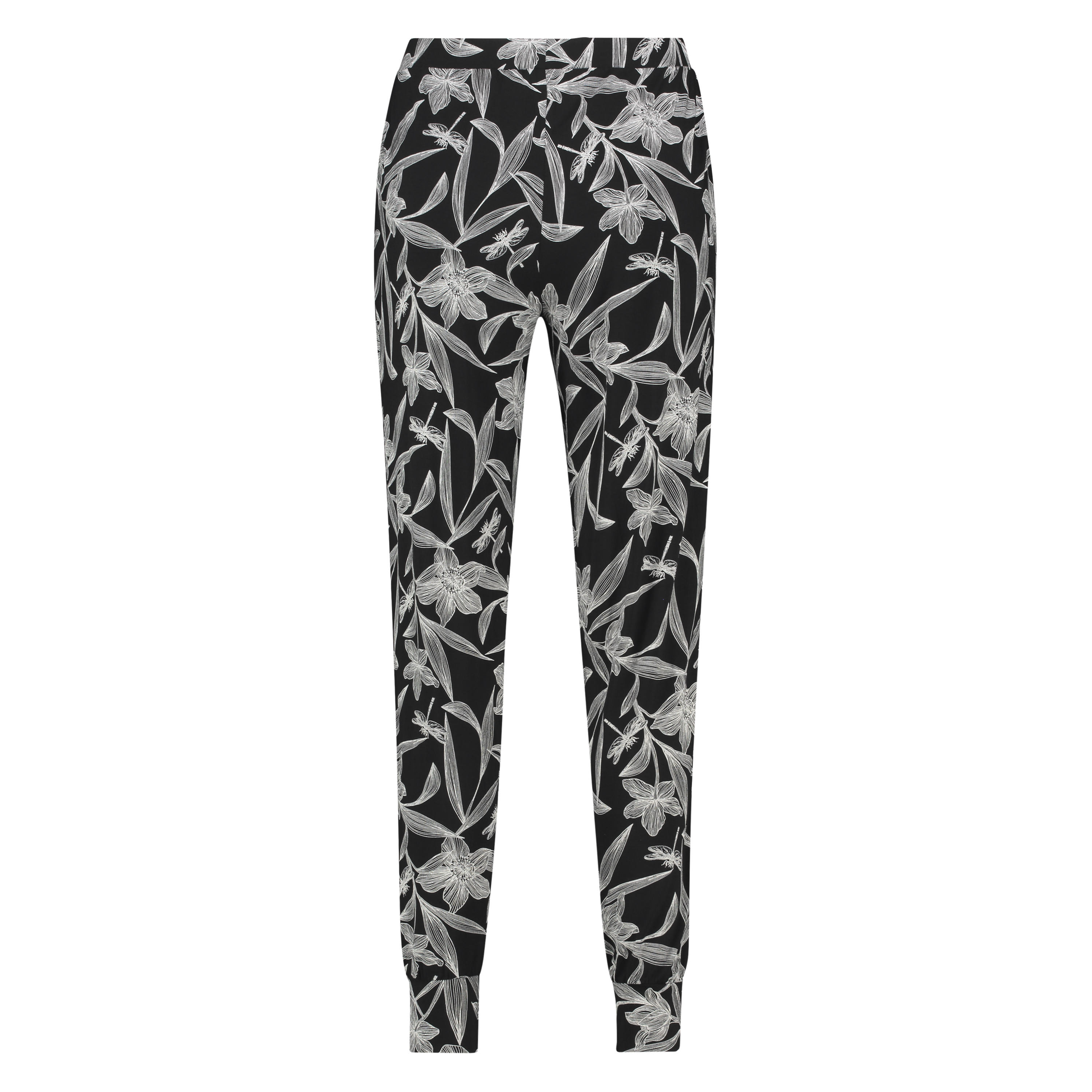 Jersey Pyjama Pants, Black, main