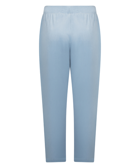 Velours Pyjama Pants, Blue