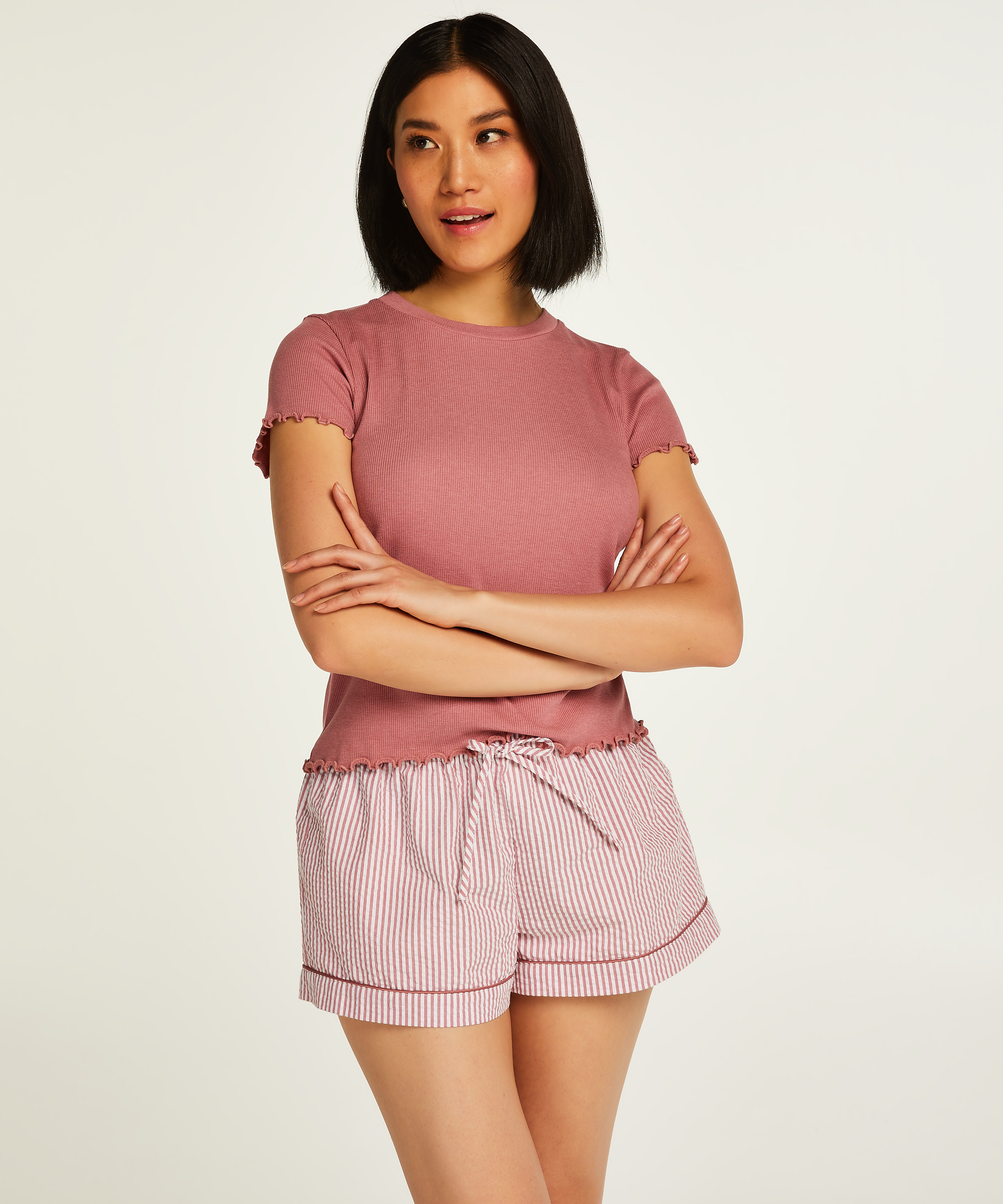 Cotton shorts, Pink, main