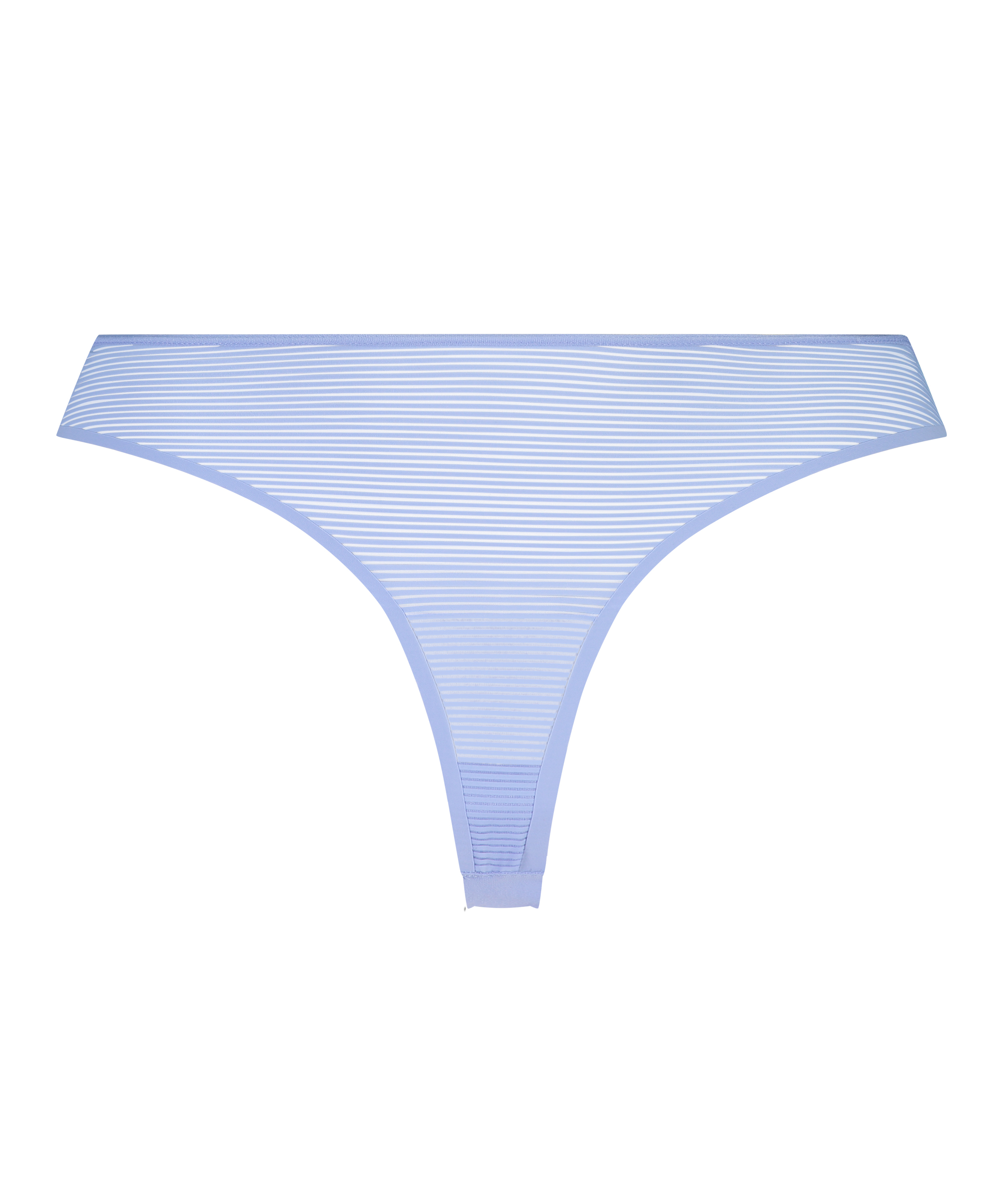 Invisible thong Stripe mesh , Blue, main