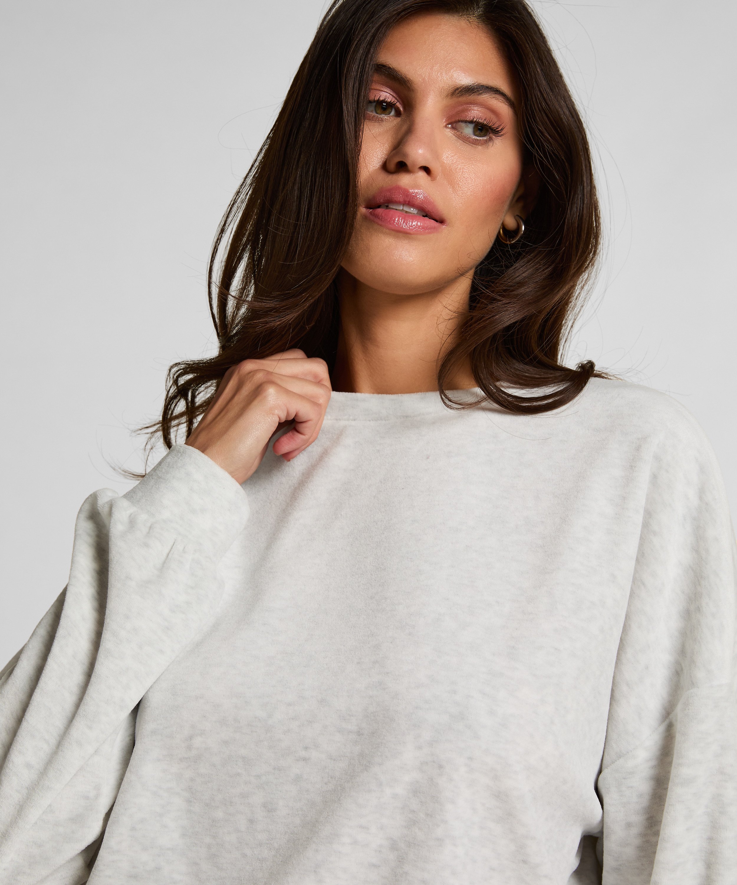 Velours Top, Grey, main