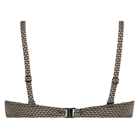 Fango bandeau bikini top, Brown