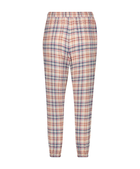 Petite Twill Check Pyjama Pants, Beige