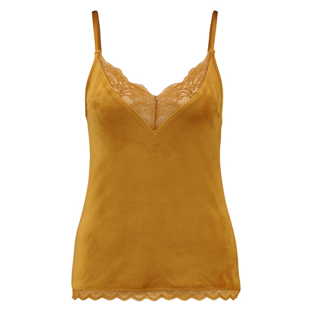 Velvet Lace Cami, Yellow