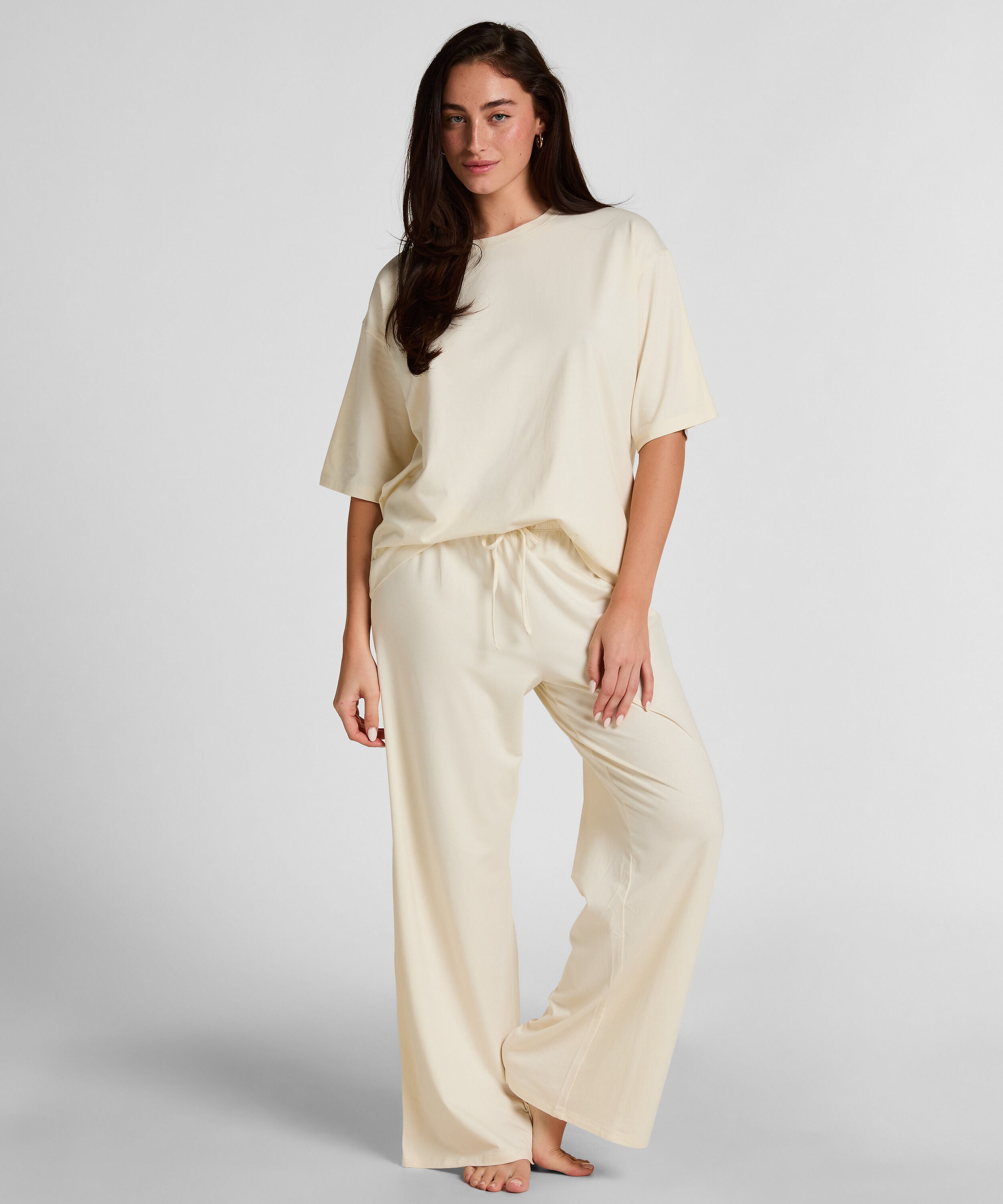 Pyjama Pants Loose , White Pyjama Pants Loose , White