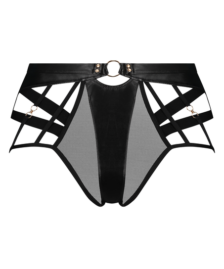 Faye high leg Brazilian, Black