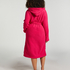Fleece Bathrobe, Pink